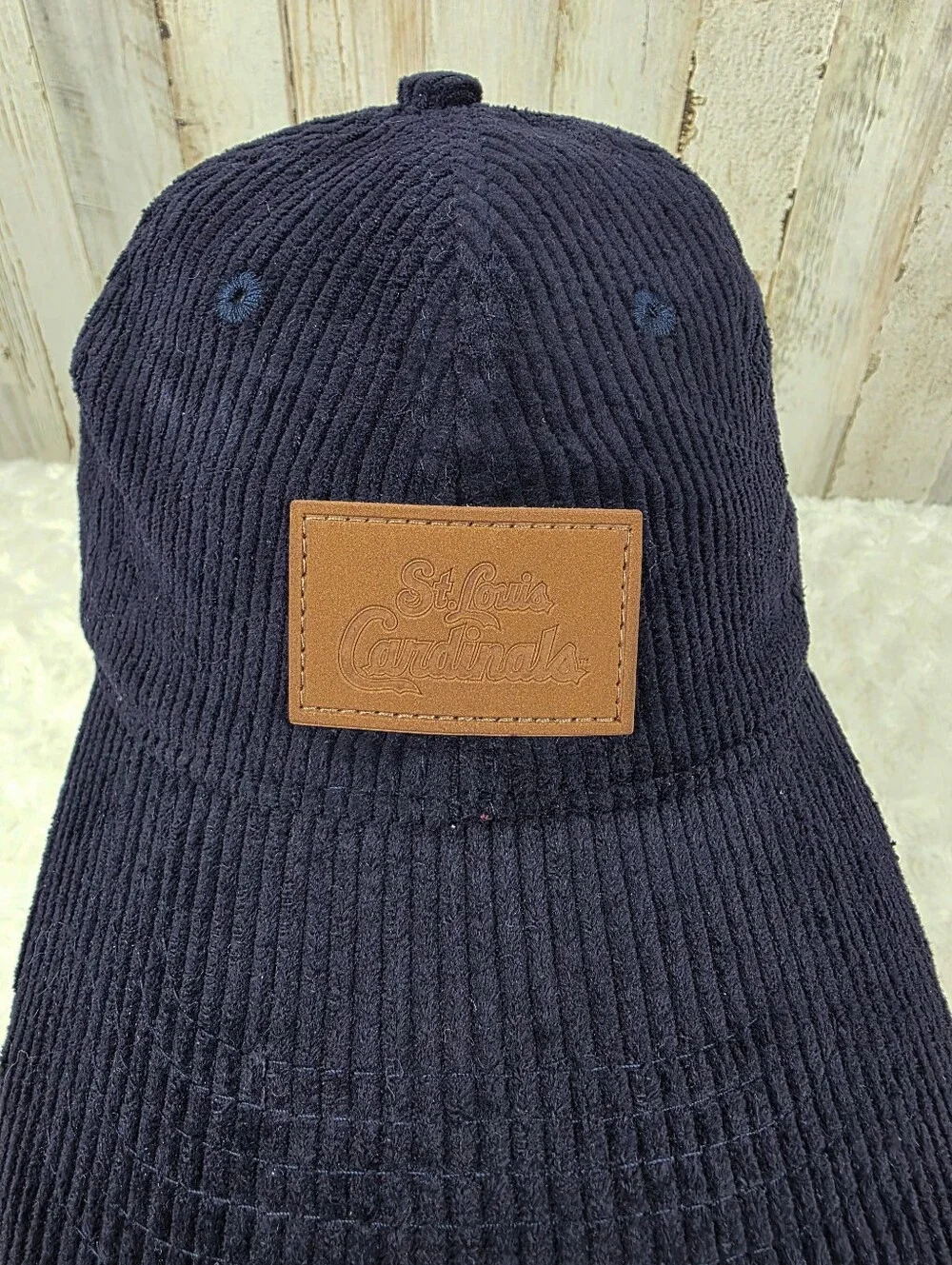 St. Louis Cardinals Navy Corduroy Baseball Cap OSFA